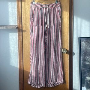 Red, white and blue pants